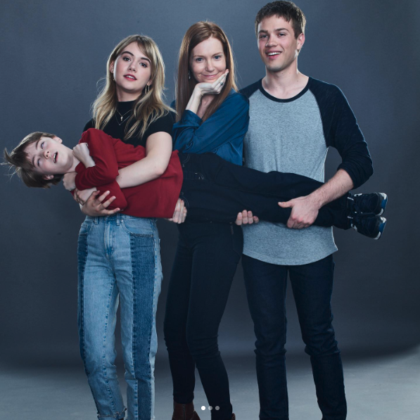 A posed promotional shot of the family from the Netflix show, Locke & Key