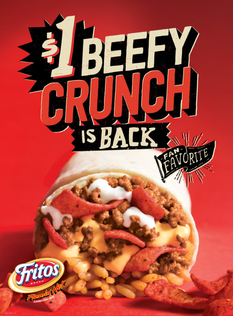 Beefy Cruch Burrito is back at Taco Bell!