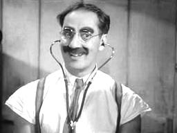 Groucho Marx as a doctor