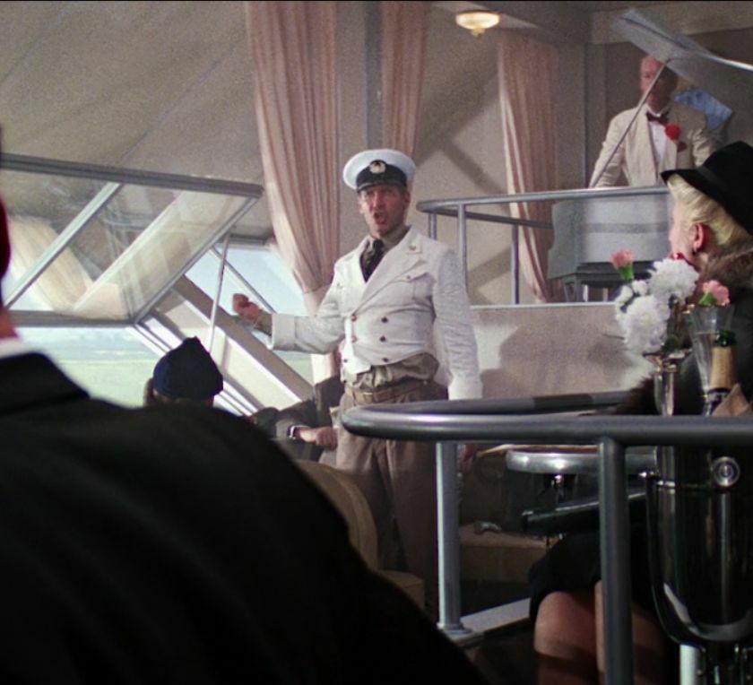 Indiana Jones tosses a Nazi from a blimp in Indiana Jones and the Last Crusade