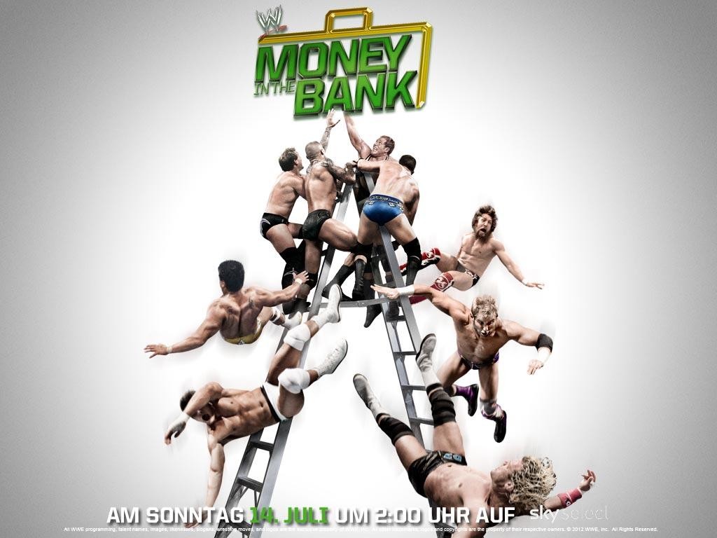 Stars of Money in the Bank fall off a ladder