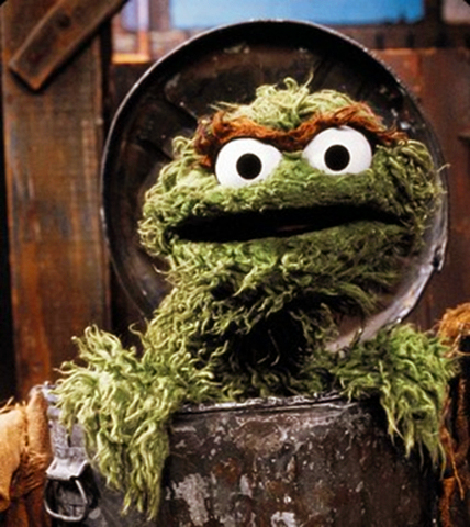 Oscar the Grouch from Sesame Street
