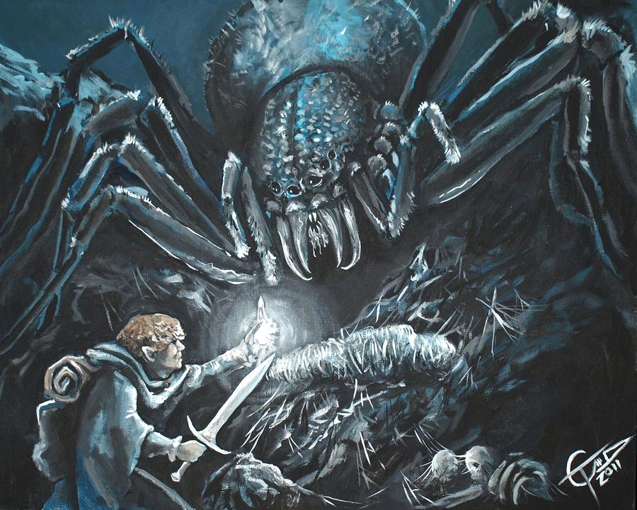 Shelob, a giant spider from the fantasy novels by J.R.R. Tolkien