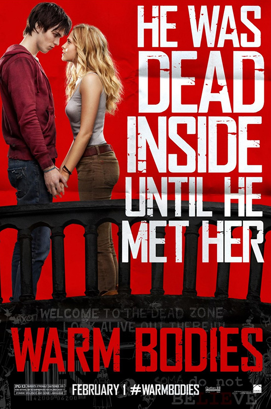 Movie poster for film, Warm Bodies